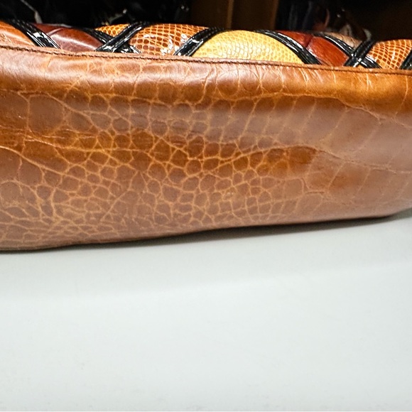 Accents by Sharif Patchwork Leather Handbag - Picture 4 of 10